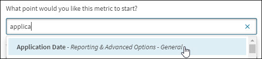 A variable entered in the Start Point field