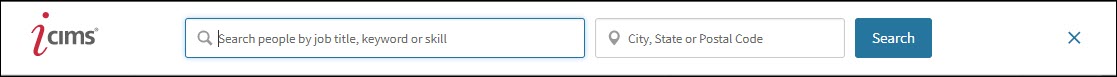 The horizontal bar with the two search fields