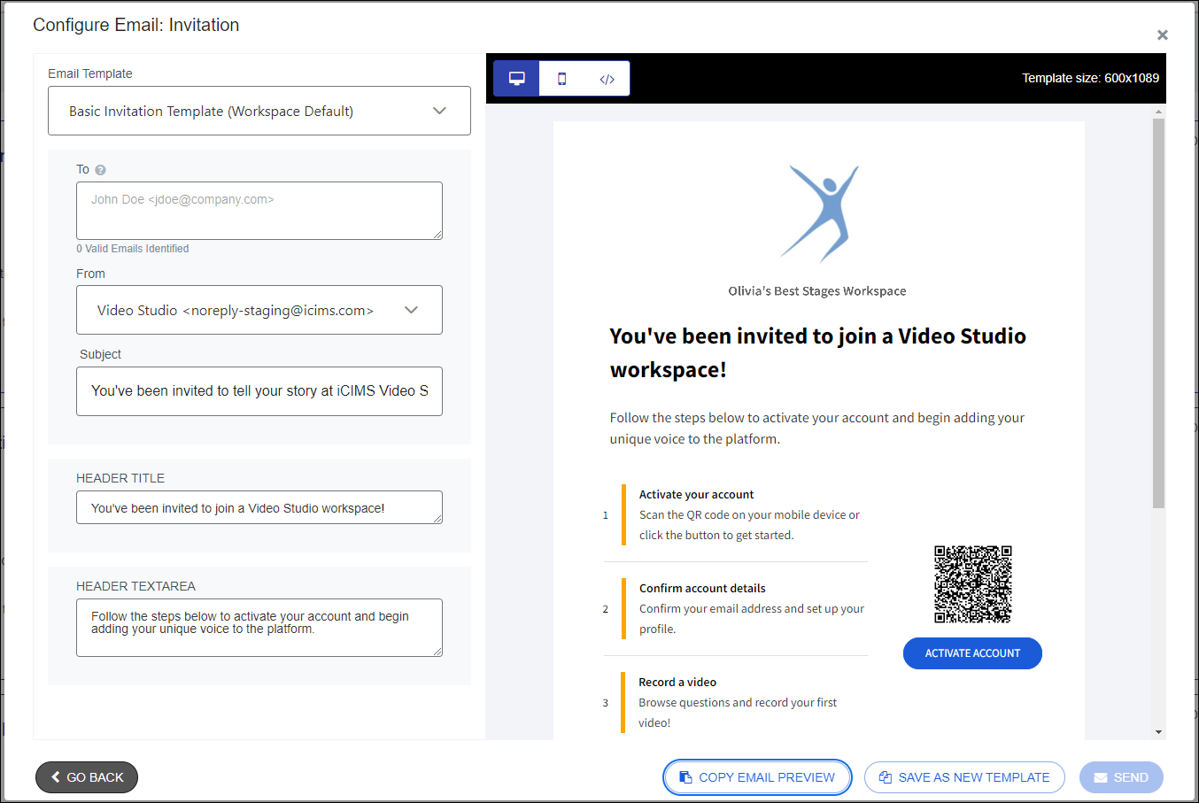 Creating Questions and Requesting Videos in iCIMS Video Studio