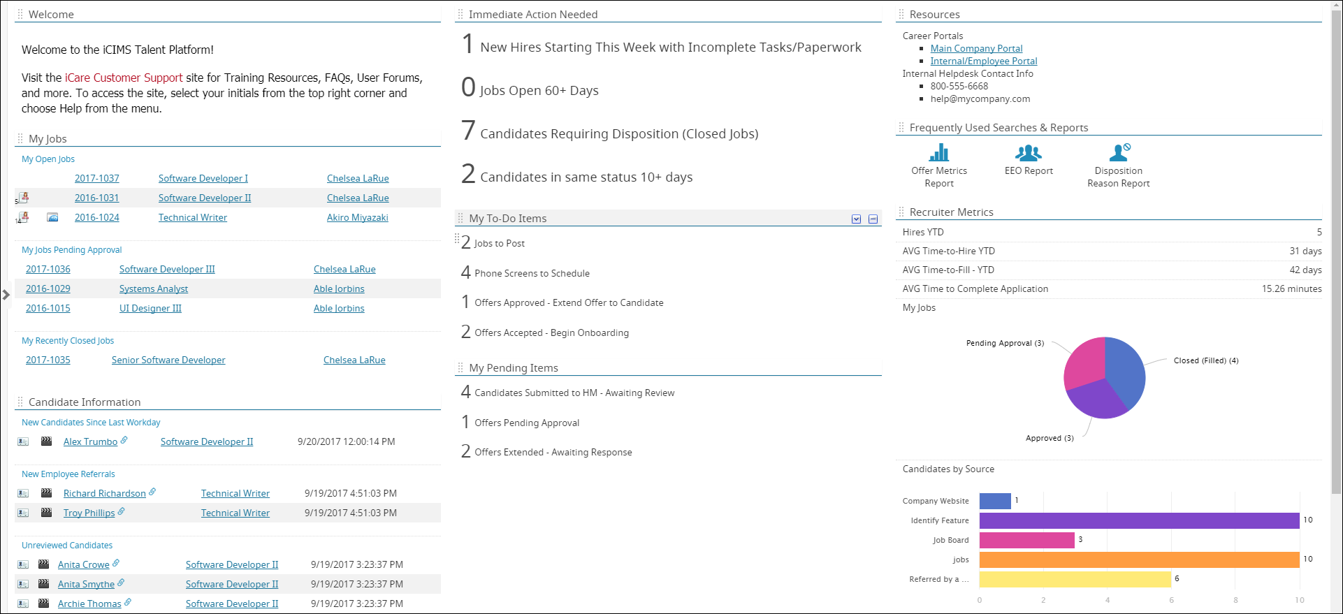 Reviewing Candidates, Jobs, and Offers in the iCIMS Mobile Hiring Manager  App