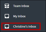 An image that displays an additional inbox on the user's sidebar.