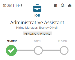 An image highlighting the profile card on a Job Profile.