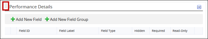 An image of the grip icons highlighted beside a section in System Configuration.