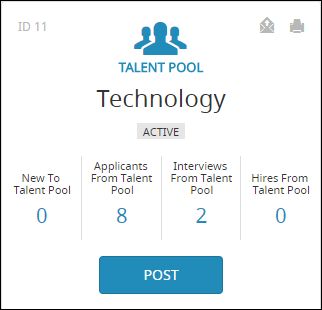 Talent Pool Profile Factoids