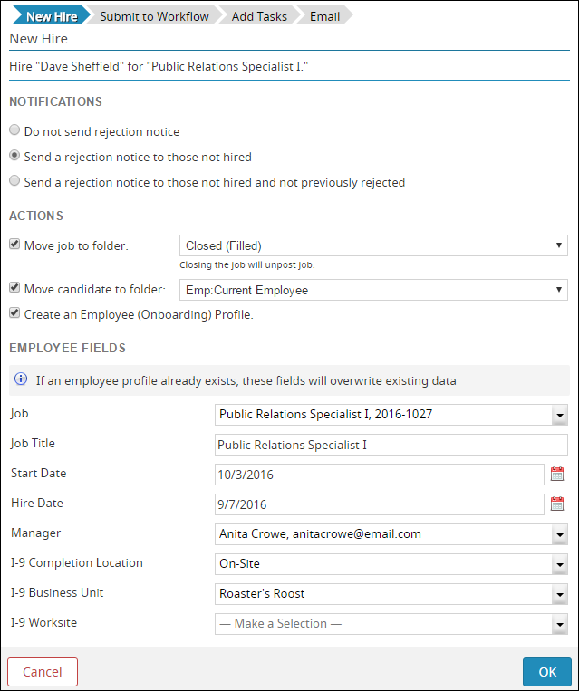 Using and Accessing I 9 E Verify Solutions from iCIMS Onboarding