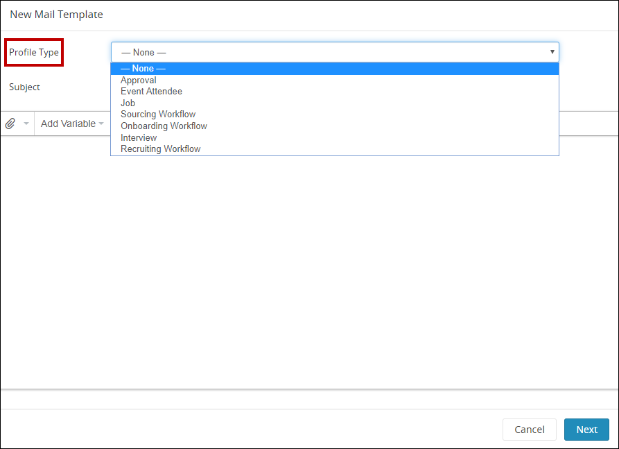 Profile types