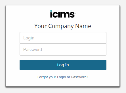 Image of login screen