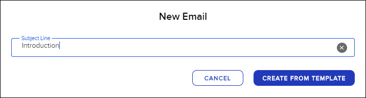 The New Email popup