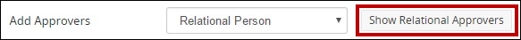 An image of the Show Relational Approver button displays.
