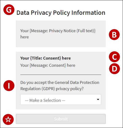 An example image with labels to the left and right.