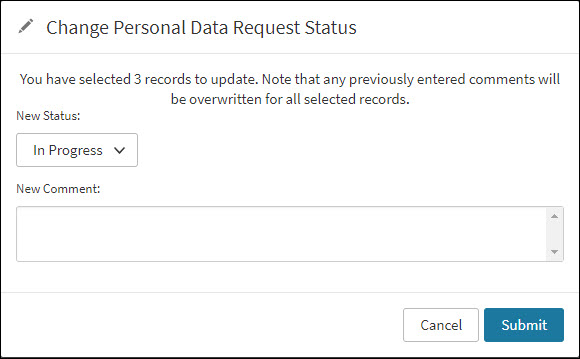 An image of the screen when multiple results are selected.